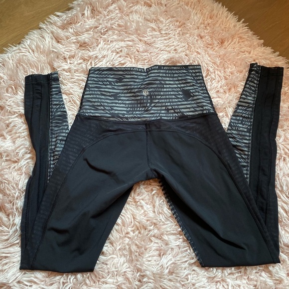 Lululemon Wunder Under Leggings Palm tree mesh size 4 or 6 - Picture 8 of 12